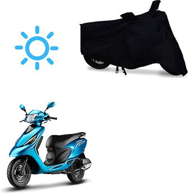 MMSSTAR Waterproof Two Wheeler Cover for TVS(Zest, Black)