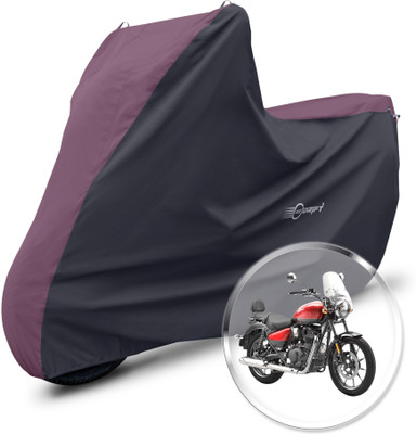Neodrift Two Wheeler Cover for Royal Enfield(Meteor 350, Maroon, Black)