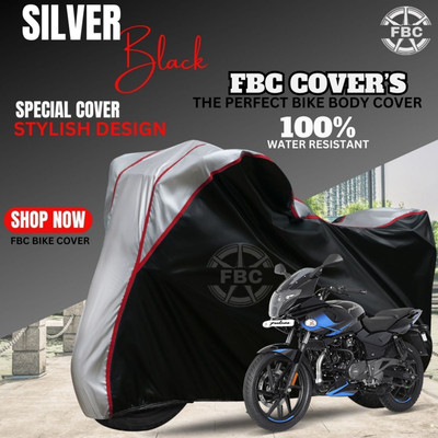 AUTOCAD Waterproof Two Wheeler Cover for Bajaj(Pulsar 220F, Silver, Multicolor)