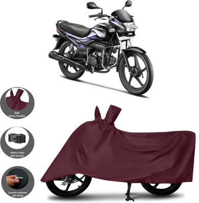 HWSXQAE Waterproof Two Wheeler Cover for Hero(Super Splendor, Maroon)