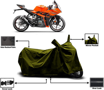 Amexride Two Wheeler Cover for KTM(RC 390, Green)