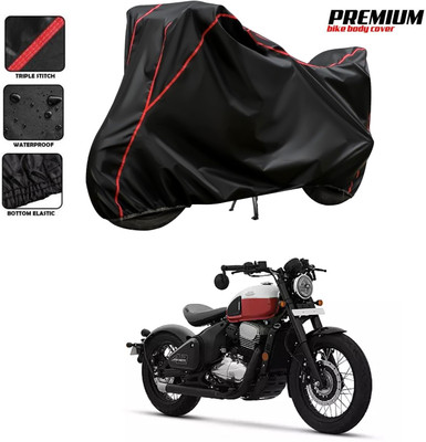 GOSHIV-car and bike accessories Waterproof Two Wheeler Cover for JAWA(Black, Red)