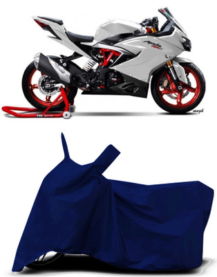 VESMEI Two Wheeler Cover for TVS(Apache RTR 310 BS6, Blue)