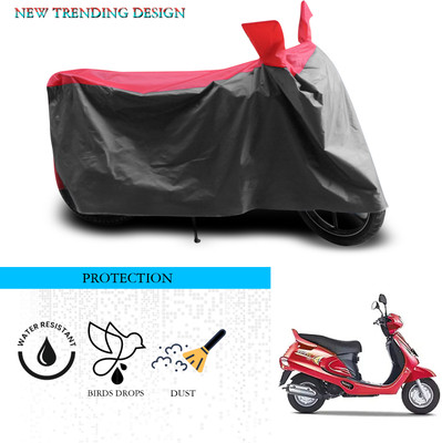 ANTHUB Waterproof Two Wheeler Cover for Mahindra(Duro, Grey, Red)