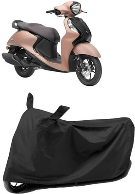 KEDIT Two Wheeler Cover for Yamaha(Fascino BS6, Black)