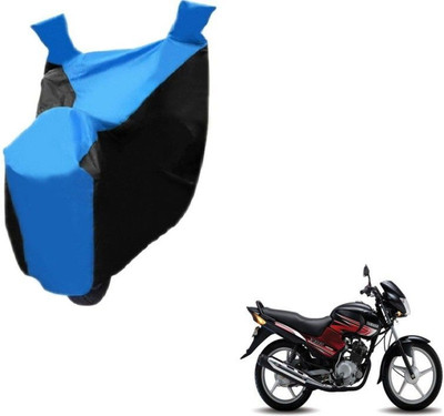 Mdstar Waterproof Two Wheeler Cover for Yamaha(YBR 125, Black, Blue)