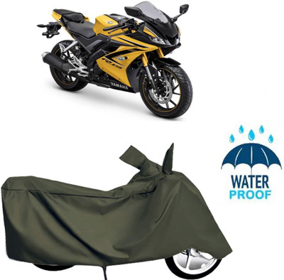Autoinnovation Waterproof Two Wheeler Cover for Yamaha(Green)