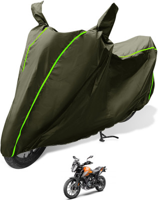 MOCKHE Waterproof Two Wheeler Cover for KTM(390 Adventure, Green)
