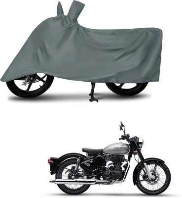 aosis Waterproof Two Wheeler Cover for Royal Enfield(Hunter 350, Grey)