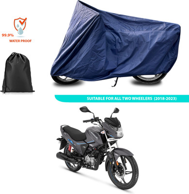 PAGORA Waterproof Two Wheeler Cover for Hero(Glamour i3s BS6, Blue)