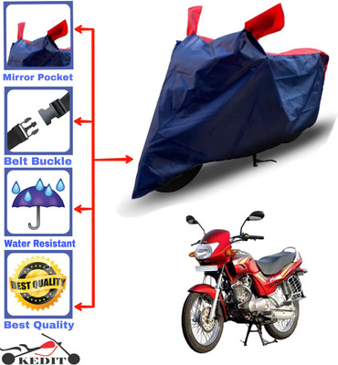 KEDIT Two Wheeler Cover for Hero(Ambition, Red, Blue)
