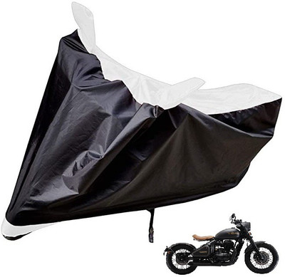 Auto Hub Two Wheeler Cover for JAWA(Perak, White)