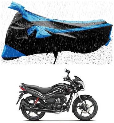 Genipap Two Wheeler Cover for Hero(Passion Xpro, Black, Blue)