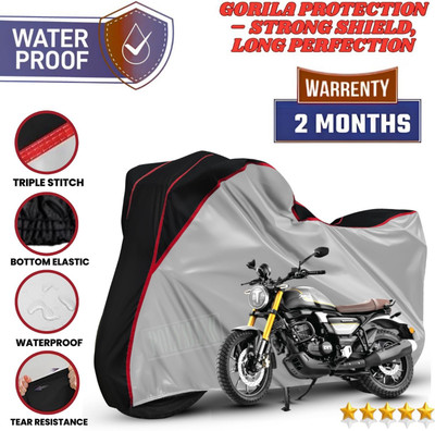 POLYMAXX Waterproof Two Wheeler Cover for TVS(Silver)