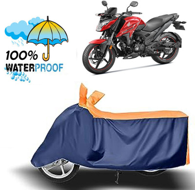 ROYAL AUTO MART Waterproof Two Wheeler Cover for Honda(X-Blade, Blue, Orange)