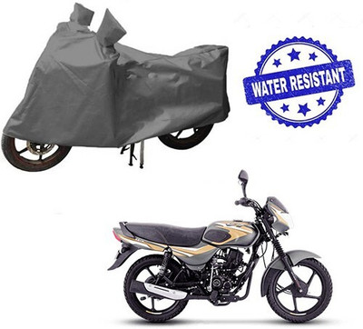 DeepShakshi AUTOMOTIVE Waterproof Two Wheeler Cover for Bajaj(CT100, Grey)