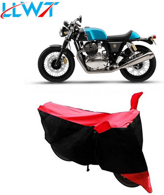 KPIND Waterproof Two Wheeler Cover for Royal Enfield(Continental GT, Black, Red)