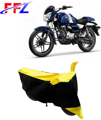 FFZ Waterproof Two Wheeler Cover for Bajaj(Wind 125, Black, Yellow)