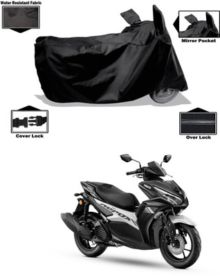 PAGORA Waterproof Two Wheeler Cover for Yamaha(Aerox 155 Maxi BS6, Black)