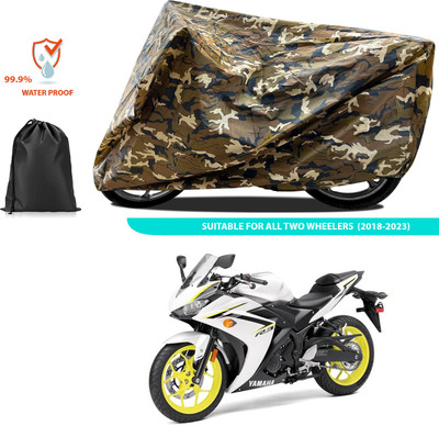 PAGORA Waterproof Two Wheeler Cover for Yamaha(YZF R3, Yellow)