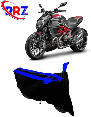 RRZ Waterproof Two Wheeler Cover for Ducati(Diavel, Black, Blue)