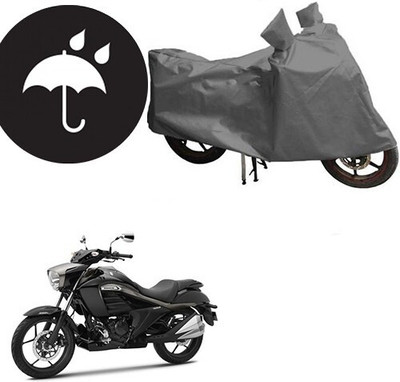 DeepShakshi AUTOMOTIVE Waterproof Two Wheeler Cover for Suzuki(Sling Shot Plus, Grey)
