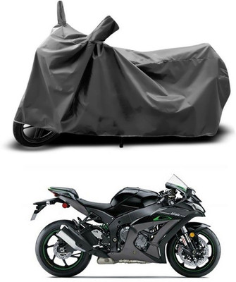 DeepShakshi AUTOMOTIVE Waterproof Two Wheeler Cover for Kawasaki(Ninja, Grey)