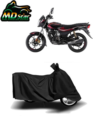 Mdstar Waterproof Two Wheeler Cover for Bajaj(Platina 110 H-Gear, Black)