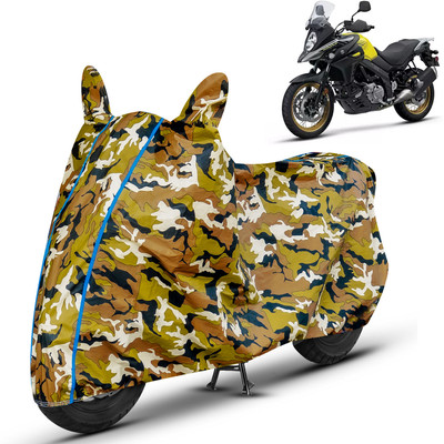 AUTOMOZEXO Waterproof Two Wheeler Cover for Suzuki(V Strom 1000, Multicolor)
