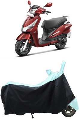 Coxtor Waterproof Two Wheeler Cover for Hero(Duet LX 110CC, White)