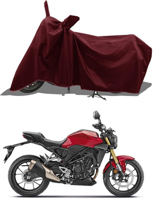 KEDIT Two Wheeler Cover for Honda(CB 400, Maroon)