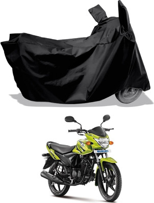 Amexride Two Wheeler Cover for Suzuki(Hayate, Black)