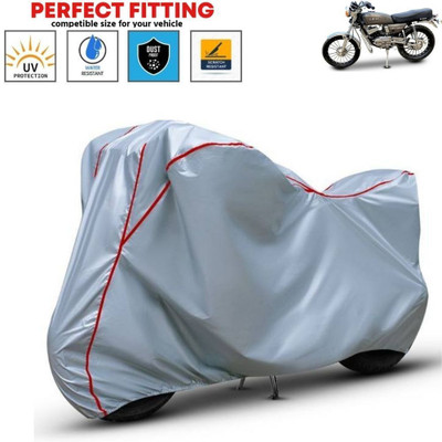BigFly Waterproof Two Wheeler Cover for Yamaha(RX 100, Silver, Red)