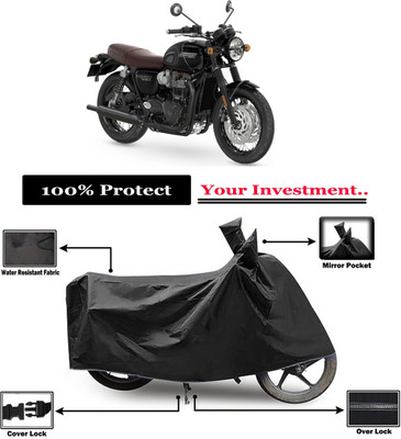 Amexride Two Wheeler Cover for Triumph(Bonneville T120 Black, Black)