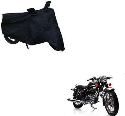 DeepShakshi AUTOMOTIVE Two Wheeler Cover for Royal Enfield(Electra Delux, Black)