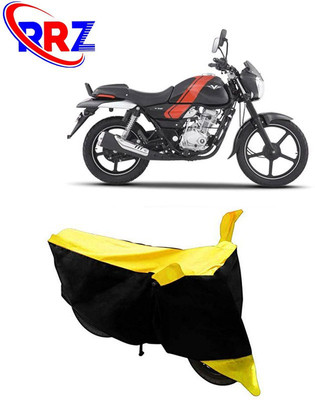 RRZ Waterproof Two Wheeler Cover for Bajaj(V12, Black, Yellow)