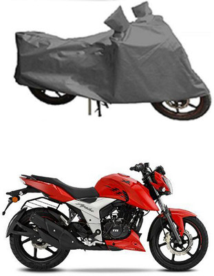 MMSSTAR Waterproof Two Wheeler Cover for TVS(Apache RTR 160 4V, Grey)