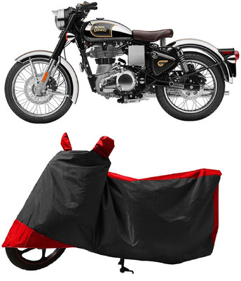 GROFATIK Two Wheeler Cover for Royal Enfield(Classic 500, Red)