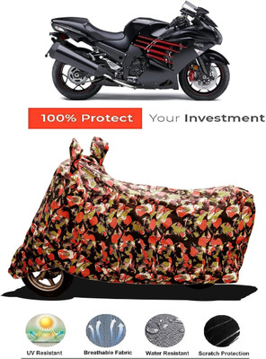 Amexride Two Wheeler Cover for Kawasaki(Ninja ZX-14R, Multicolor)