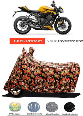 Amexride Two Wheeler Cover for Triumph(Street Triple RS, Multicolor)