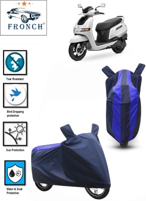 FRONCH Waterproof Two Wheeler Cover for TVS(iQube Electric, Blue)