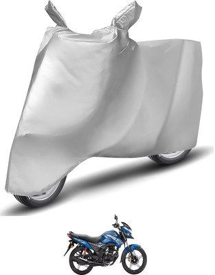 Caronix Waterproof Two Wheeler Cover for Honda(CB Shine SP, Silver)