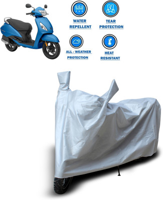 GOSHIV-car and bike accessories Waterproof Two Wheeler Cover for TVS(Jupiter classic, Silver)