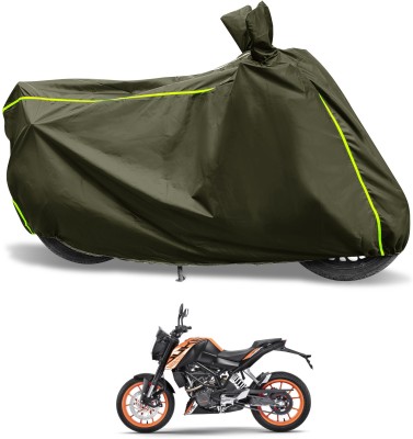 Euro Care Waterproof Two Wheeler Cover for KTM(125 Duke, Green)