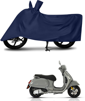 Mdstar Waterproof Two Wheeler Cover for Vespa(GTS 300, Blue)