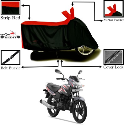 AASHTIK MART Two Wheeler Cover for TVS(Sport ES, Red, Black)