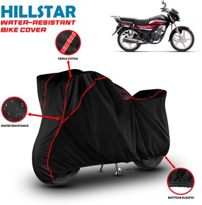 HILLSTAR Waterproof Two Wheeler Cover for Honda(CD 110 Dream, Black, Red)