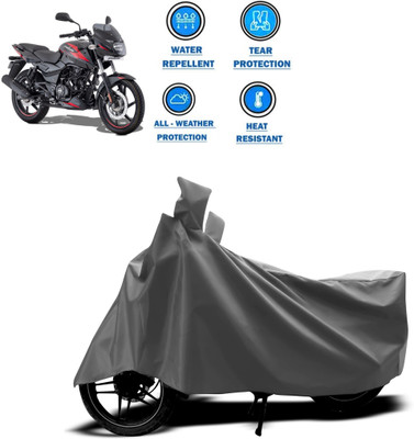 DeepShakshi AUTOMOTIVE Two Wheeler Cover for Bajaj(Pulsar 150, Grey)