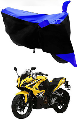 Furious3D Two Wheeler Cover for Bajaj(Pulsar 200, Blue, Black)