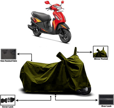 Amexride Two Wheeler Cover for Hero(Pleasure, Green)